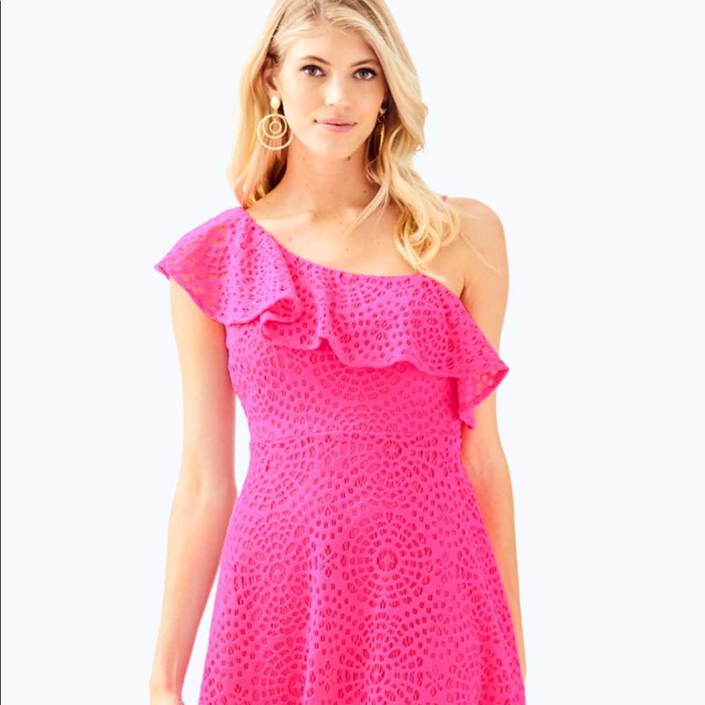 NWT STUNNING Lilly Pulitzer dress Callisto Pink Cosmo Size 8